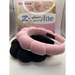 Headbands for Women Christmas Padded Fabric Hair Bands Wide Make Up Set Spa